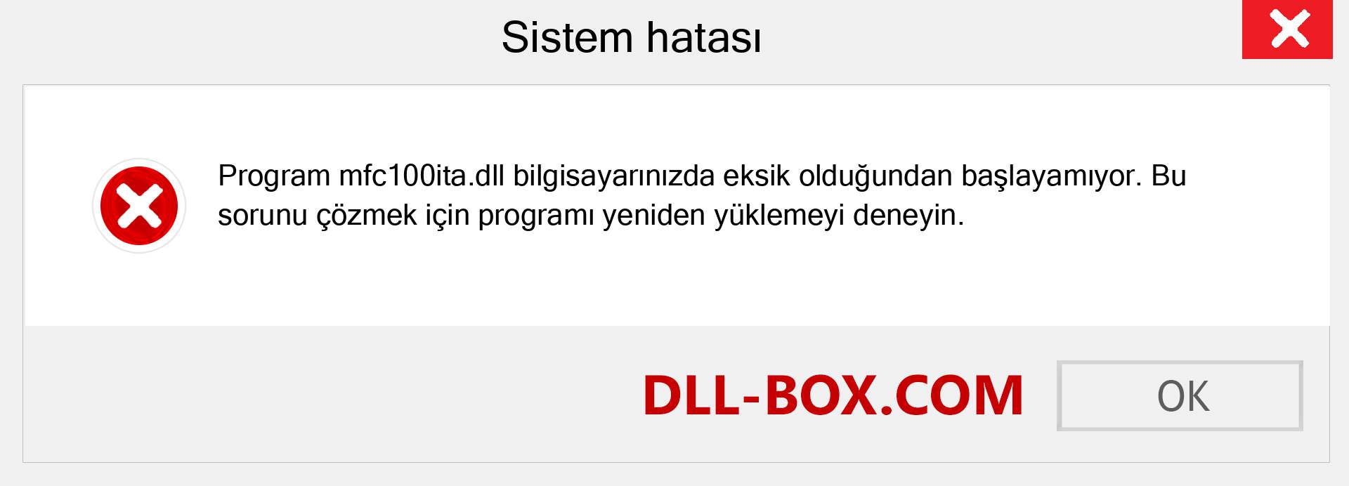 mfc100ita.dll dosyası eksik mi? Windows 7, 8, 10 için İndirin - Windows'ta mfc100ita dll Eksik Hatasını Düzeltin, fotoğraflar, resimler